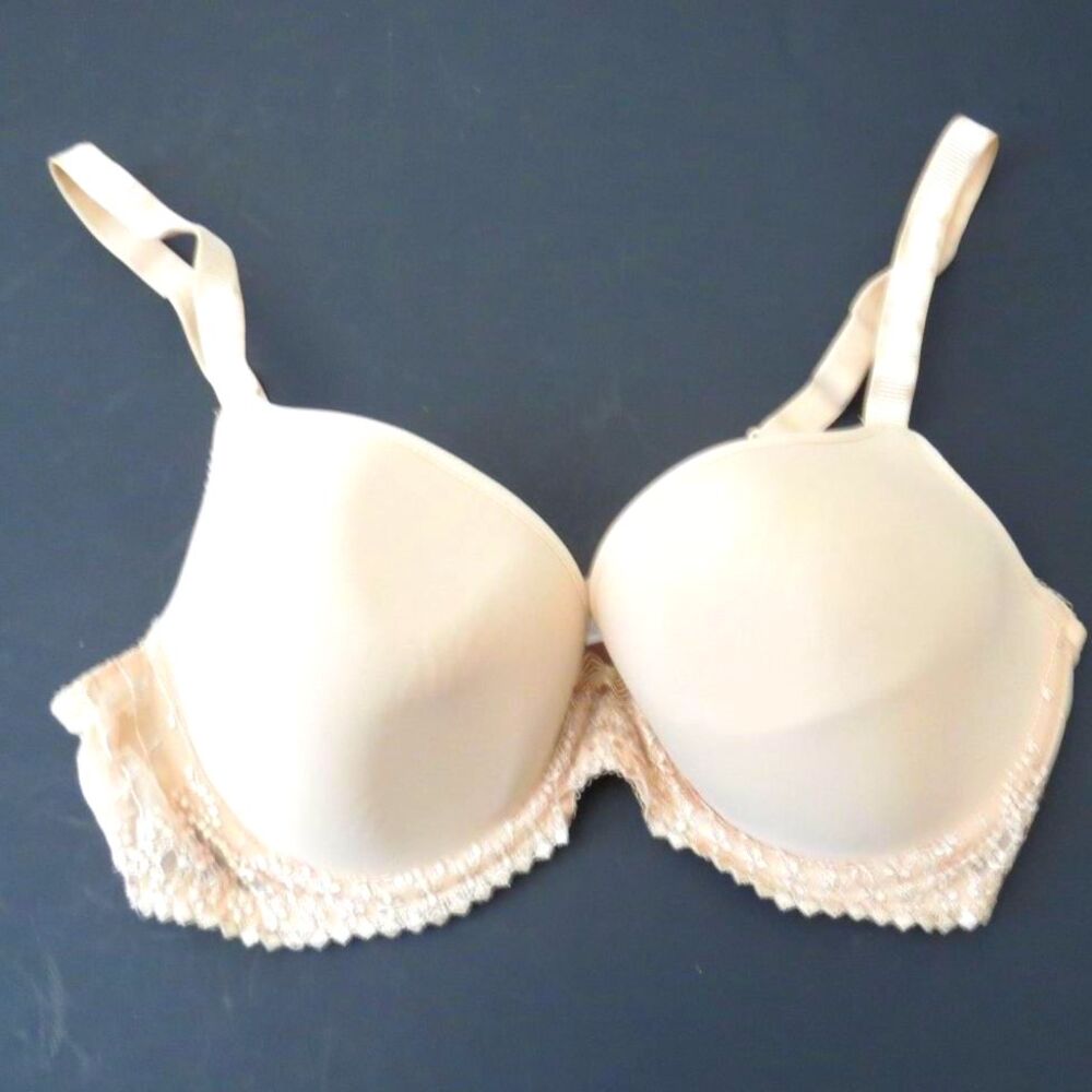 Wacoal La Femme Underwire T-shirt Bra Nude  36C EUC - Picture 7 of 10